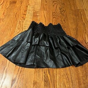 Cheryl Creations Girl’s Black Leather Skirt Size XL